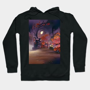 HALLOWEEN IN JAPANESE MOUNTAIN VILLAGE Hoodie